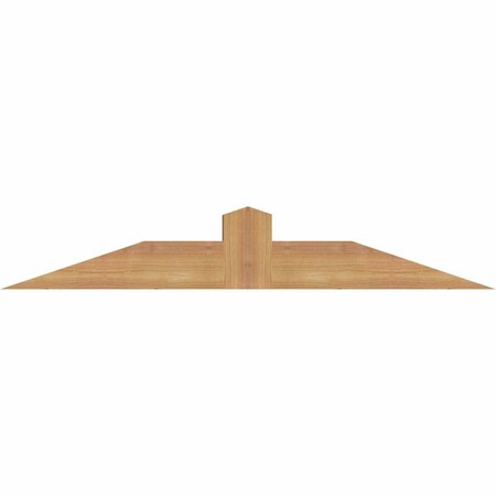 Ekena Millwork Portland Smooth Timber Gable Bracket, Western Red Cedar, 36"W x 6"H x 3 1/2"D x 3 1/2"F, 4/12 Pitch GBW036X06X0404POR00SWR